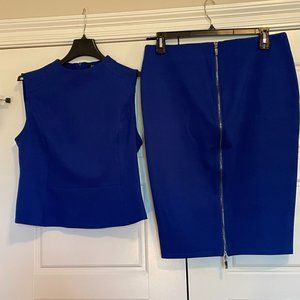 Eva Longoria royal blue sleeveless top, size Large